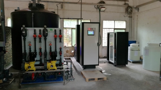 High Efficiency 4kw/Kg Cl2 Electro Chlorination System 1kg/H Sat Concentration Of 2.5~3%