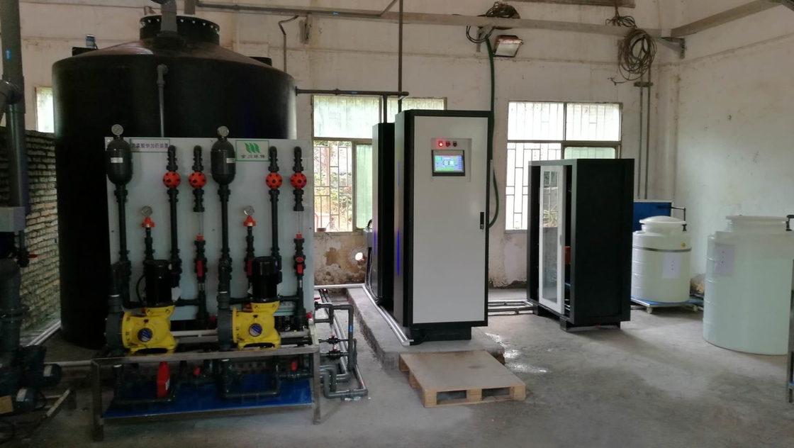 High Efficiency 4kw/Kg Cl2 Electro Chlorination System 1kg/H Sat Concentration Of 2.5~3%